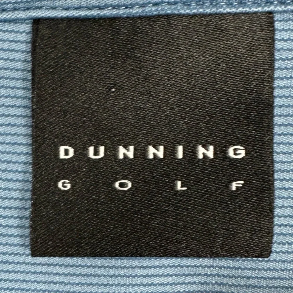 NEW Dunning Golf Vest Mens Large Blue Quarter Zip Pullover Performance Stretch